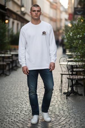 LAPSI Three dog series Brussels griffon long sleeve Tee