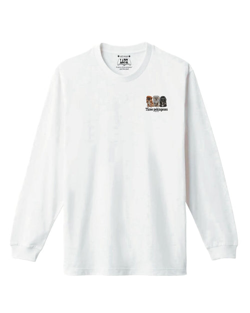 LAPSI Three dog series pekingese long sleeve tee