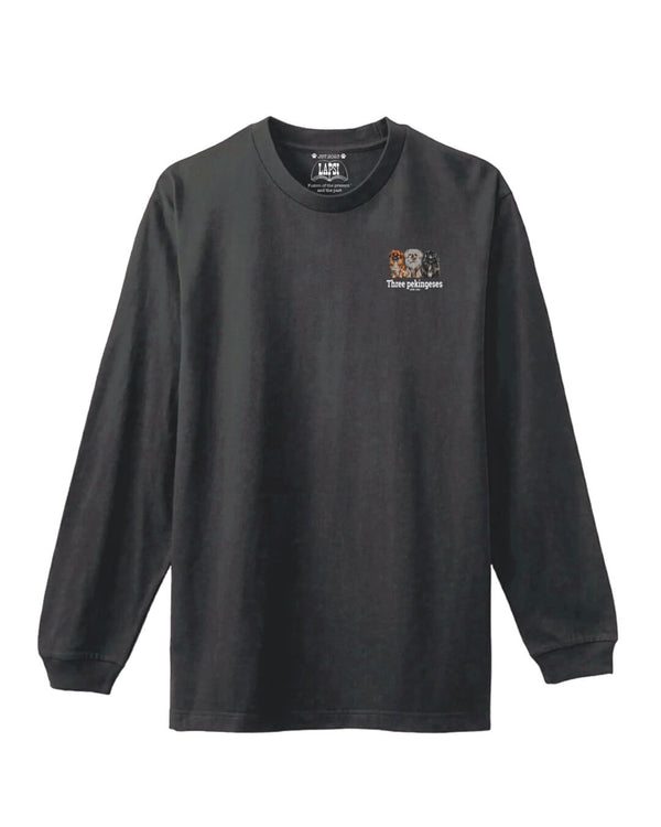 LAPSI Three dog series pekingese long sleeve tee