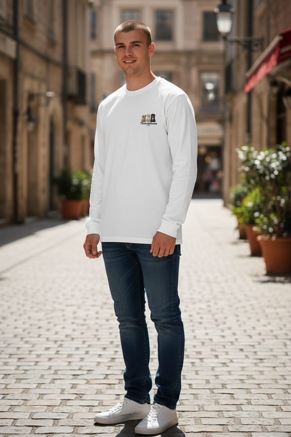 LAPSI Three dog series maltese long sleeve tee