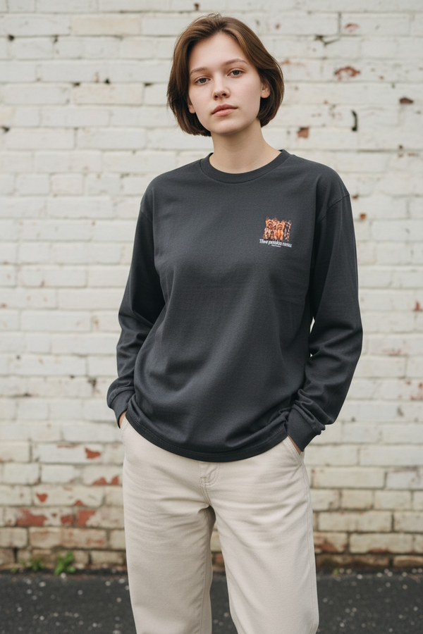 LAPSI Three dog series yorkshire terrier long sleeve tee