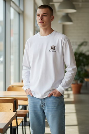 LAPSI Three dog series Weimaraner long sleeve Tee