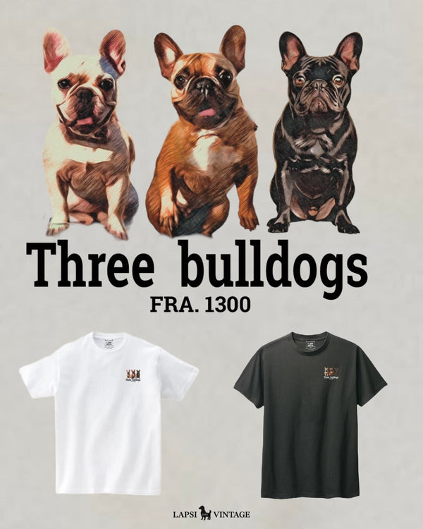 LAPSI Three dog series French bulldog Tee