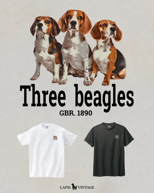 LAPSI Three dog series beagle Tee