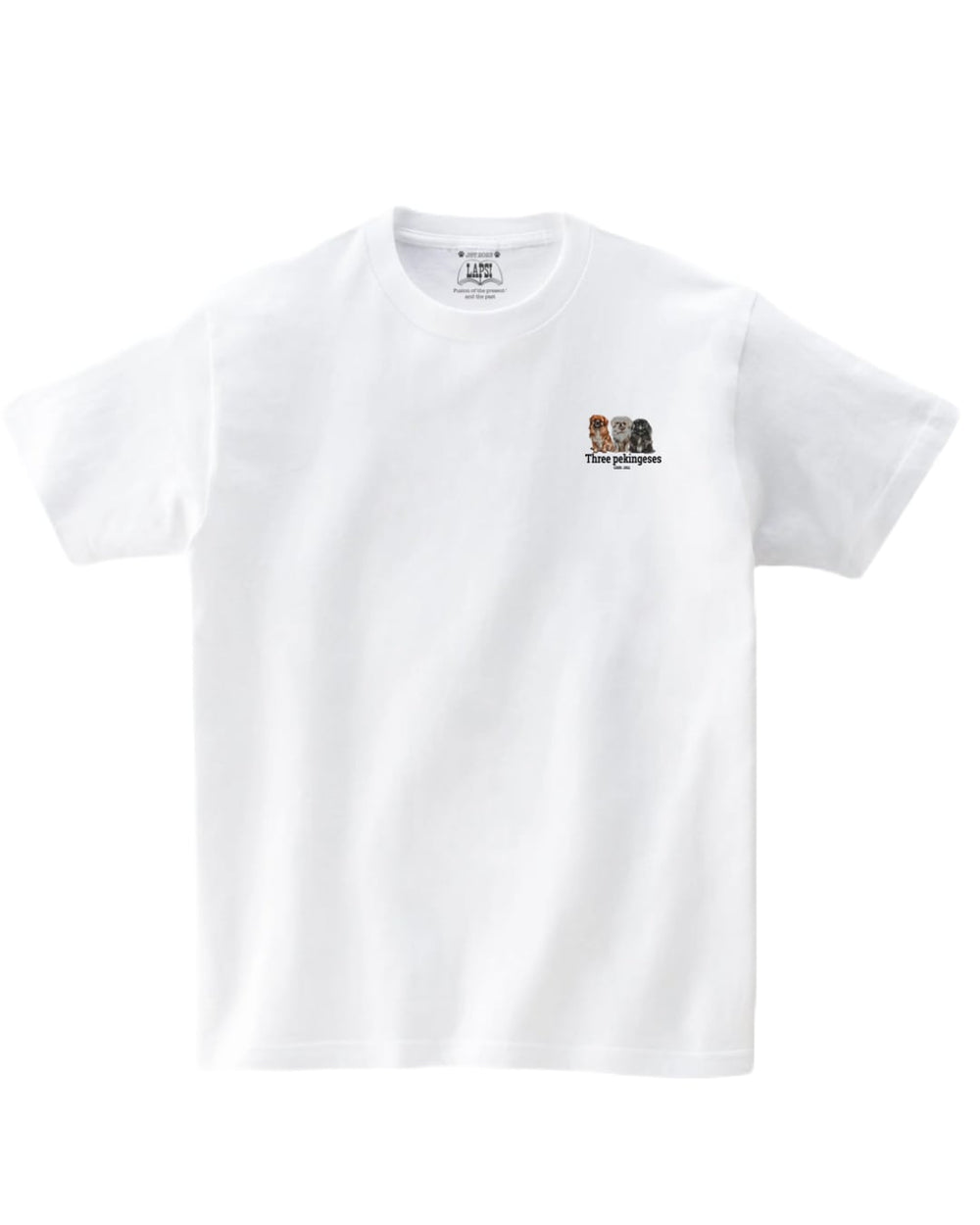 LAPSI Three dog series pekingese Tee