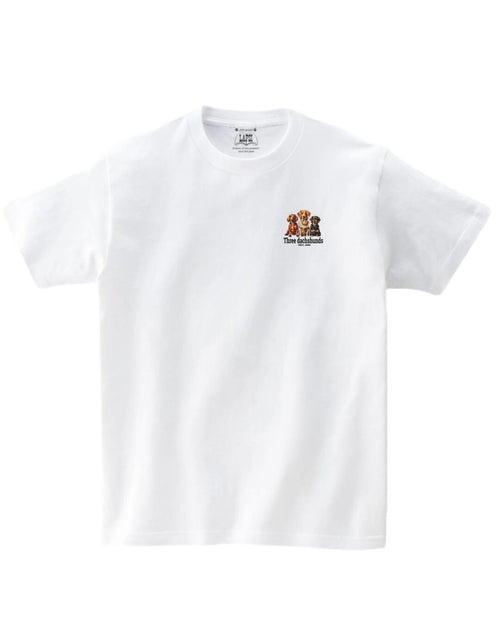 LAPSI Three dog series Dachshunds Tee