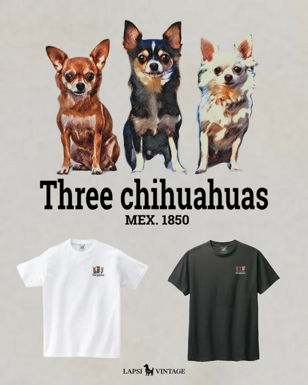 LAPSI Three dog series Chihuahuas Tee