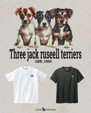 LAPSI Three dog series jack ruseell terrier Tee