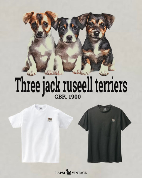 LAPSI Three dog series jack ruseell terrier Tee