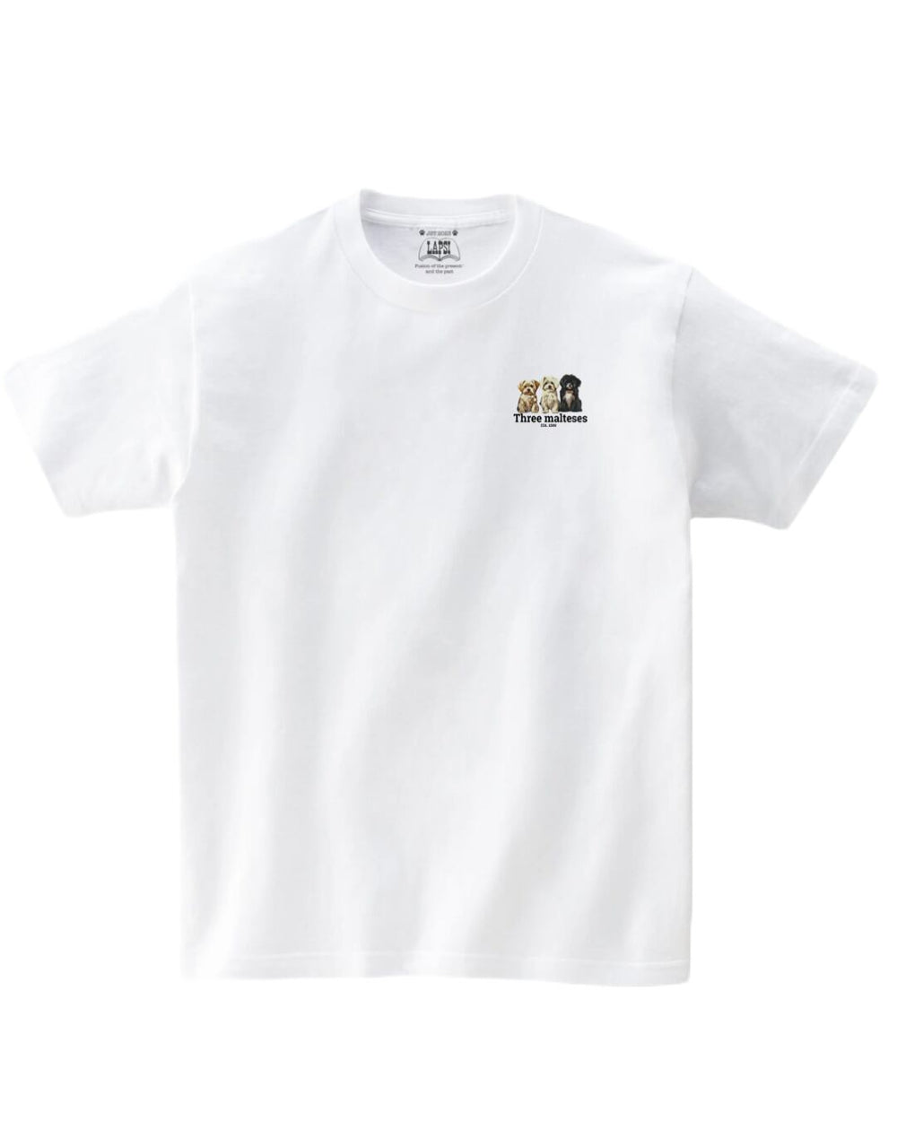 LAPSI Three dog series maltese Tee