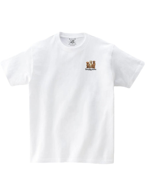 LAPSI Three dog series golden retriever Tee