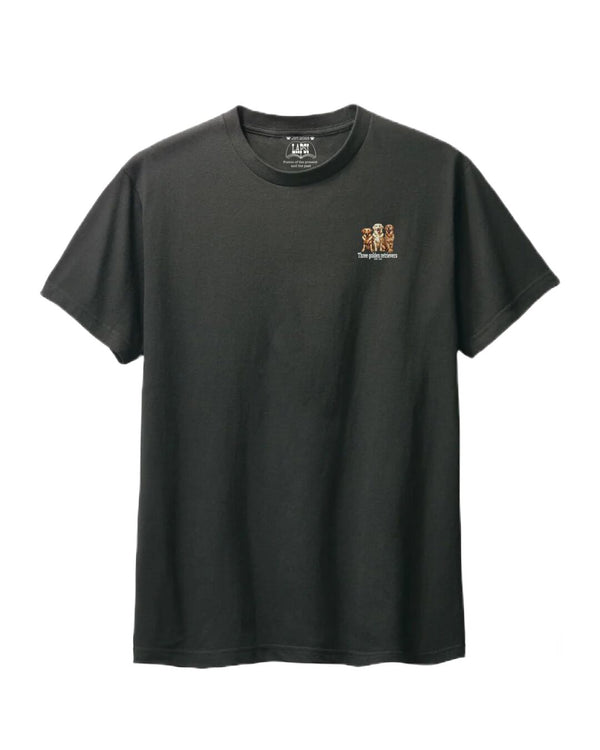LAPSI Three dog series golden retriever Tee
