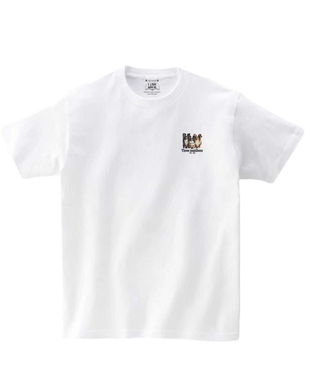 LAPSI Three dog series papillon Tee