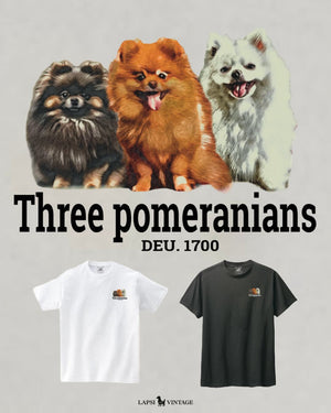 LAPSI Three dog series Pomeranian Tee