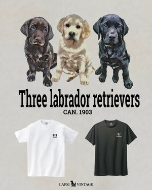 LAPSI Three dog series labrador retriever Tee