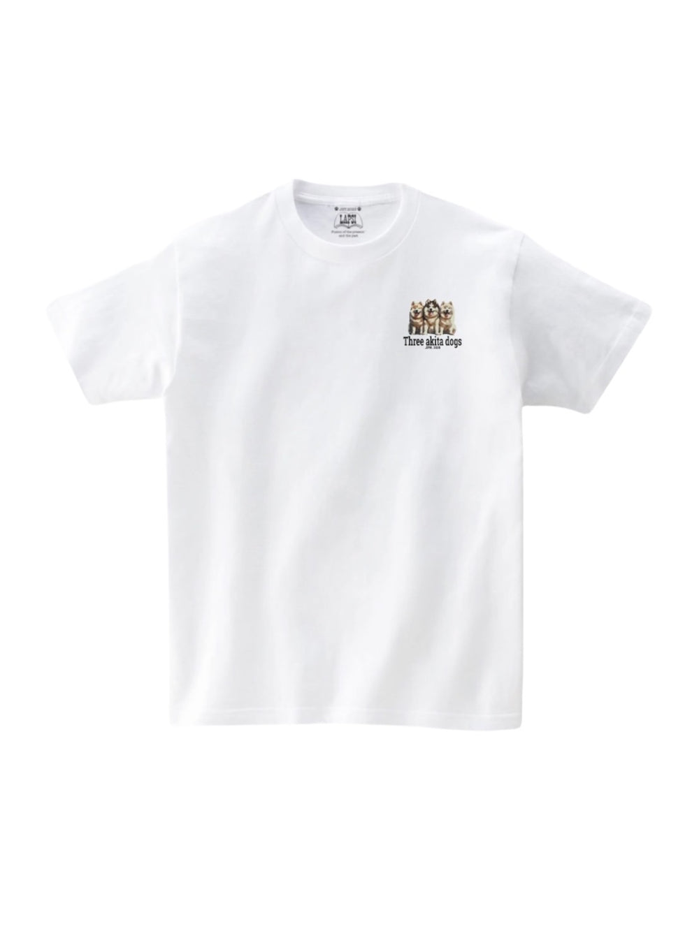 LAPSI Three dog series Akita dog long Tee