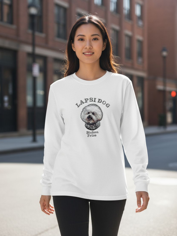 サモエド ミディアム フェイス&サークルロゴ 刺繍 ロンT