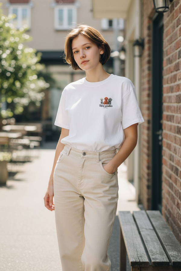 LAPSI Three dog series Toy poodles Tee