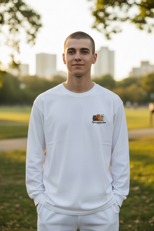 LAPSI Three dog series Pomeranian long sleeve tee