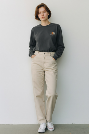 LAPSI Three dog series Pomeranian long sleeve tee